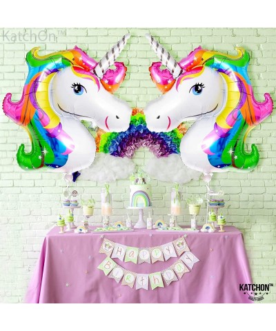 Huge Rainbow Unicorn Balloons 43 Inch - Pack of 2 | Rainbow Unicorn Foil Balloons | Unicorn Birthday Balloons Unicorn Party D...