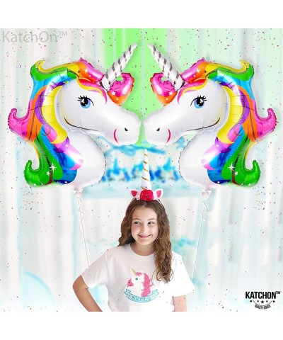 Huge Rainbow Unicorn Balloons 43 Inch - Pack of 2 | Rainbow Unicorn Foil Balloons | Unicorn Birthday Balloons Unicorn Party D...