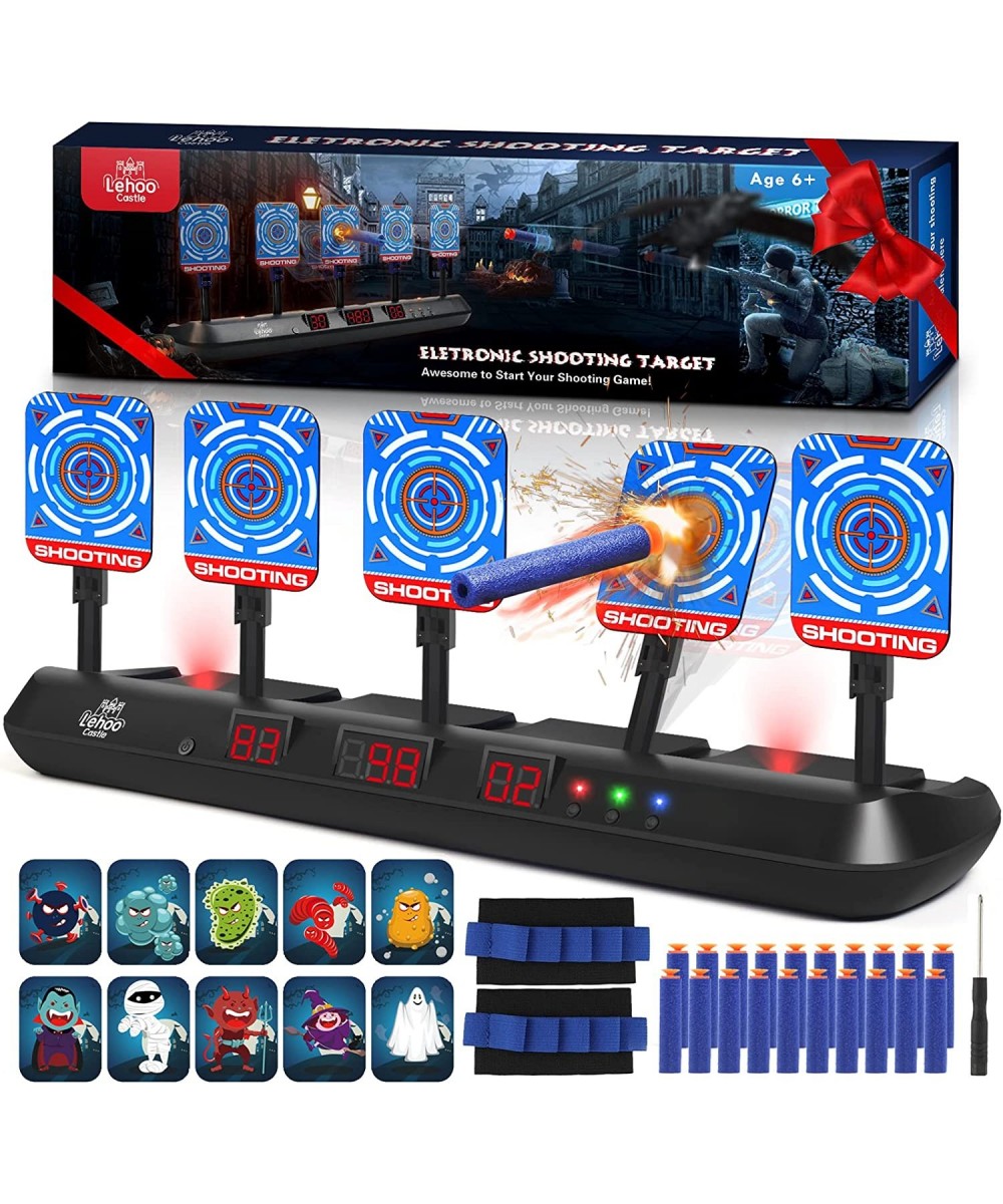 Upgraded Shooting Targets Games for Kids 5 Targets Shooting Games for Nerf Gun Digital Scoring Guns Target Electronics Shooti...