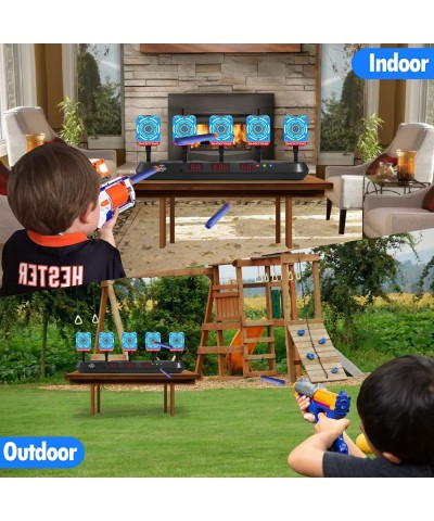 Upgraded Shooting Targets Games for Kids 5 Targets Shooting Games for Nerf Gun Digital Scoring Guns Target Electronics Shooti...