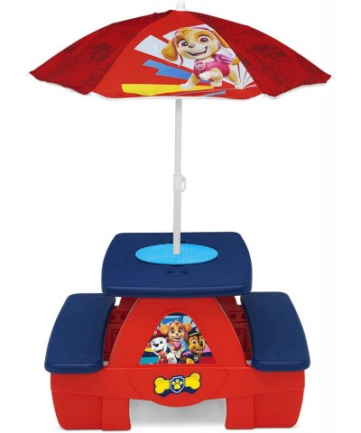 4 Seat Activity Picnic Table with Umbrella and Lego Compatible Tabletop PAW Patrol $111.41 Toy Building Sets