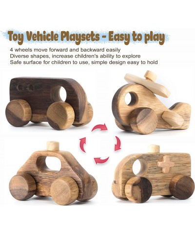 Unpainted Wooden Cars Vehicle Set for Toddler Handmade in Vietnam (Toy Vehicle Playsets) $54.40 Toy Vehicle Playsets