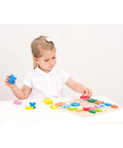 Number Puzzle Educational Wooden Toys for 2 Year Old Boy and Girl Toddlers Learn How to Count $30.44 Pegged Puzzles