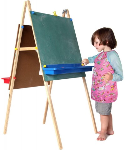 Smocks for Kids Toddler Art Smock Artist Painting Aprons Waterproof Long Sleeve with 3 Pockets for Age 2-6 Years $17.54 Kids'...