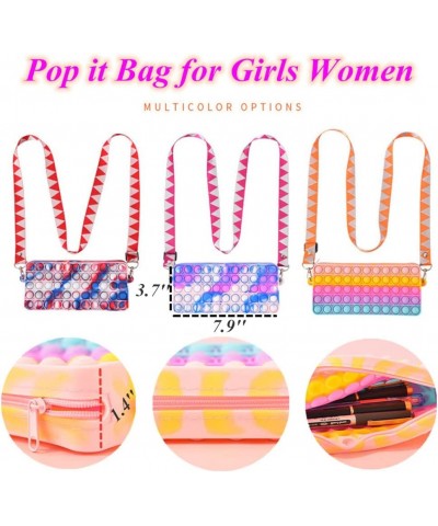 Pop Purse for Girls Women Pop Bag Sensory Pop Fidget Toy Crossbody Body Handbags Pop Shoulder Bag Its Toy Gifts for Kids $15....