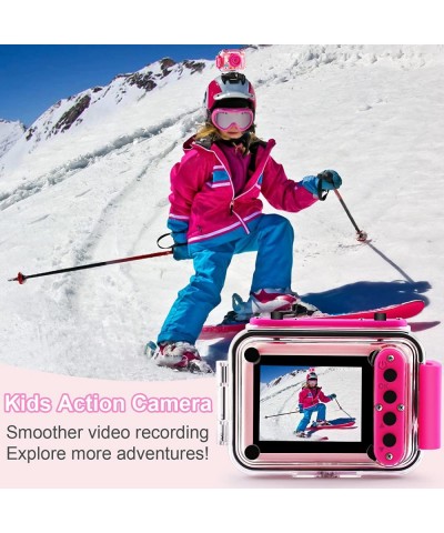 Kids Waterproof Camera - 180 Rotatable 1080P HD Children Digital Action Camera Underwater Camera with 32GB SD Card Birthday G...