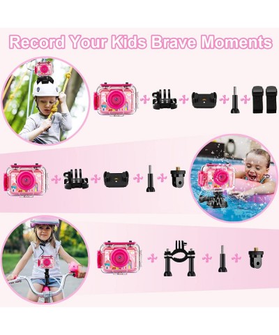 Kids Waterproof Camera - 180 Rotatable 1080P HD Children Digital Action Camera Underwater Camera with 32GB SD Card Birthday G...