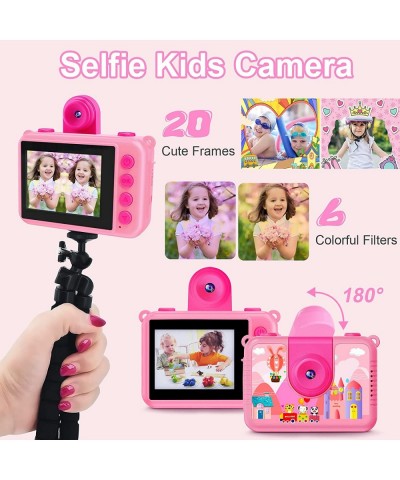 Kids Waterproof Camera - 180 Rotatable 1080P HD Children Digital Action Camera Underwater Camera with 32GB SD Card Birthday G...