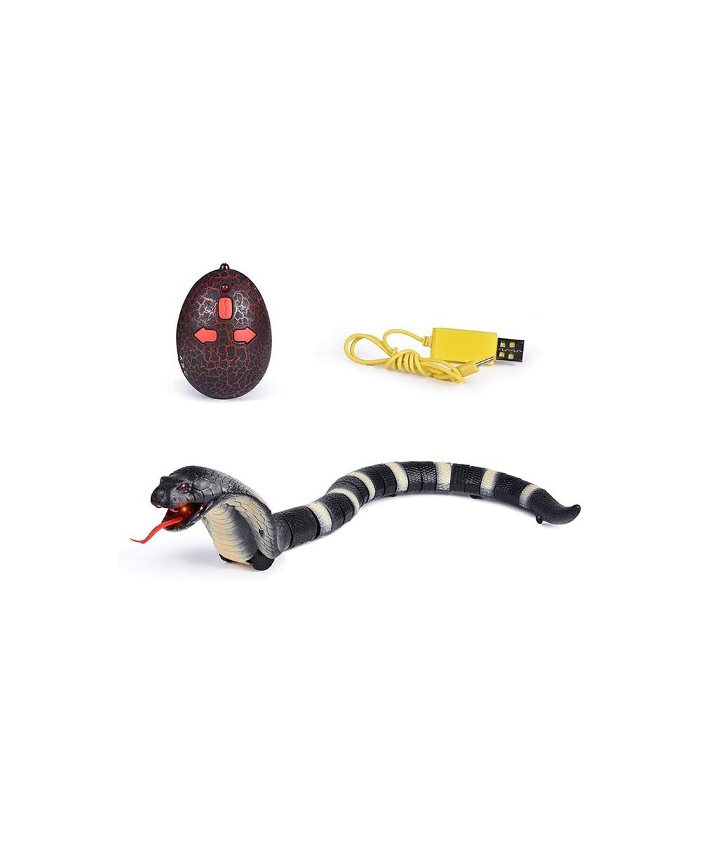 RC Snake Toy 17" Detachable Remote Control Snake Toy Rechargeable RC Snake Realistic Cobra Toy for Kids Birthday Party Gift P...