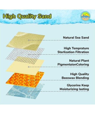 Sculpting Play Sand for Kids 25 Pc Kit Natural Colored Sand with Plastic Beach Toys Castle and Sea Animal Molds Shovel Inflat...