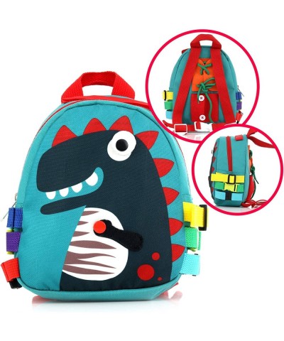 Busy Board for Toddlers 7x6 Inches Dinosaur Mini Backpack for Boys and Girls Educational and Montessori Learning Preschool To...