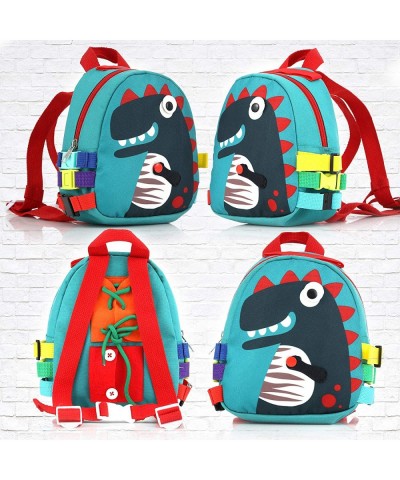 Busy Board for Toddlers 7x6 Inches Dinosaur Mini Backpack for Boys and Girls Educational and Montessori Learning Preschool To...