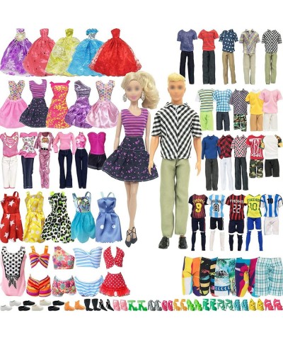 56 Pieces Doll Clothes and Accessories for 11.5 Inch Girl Boy Doll Clothes Different Occasions Include 20 Sets Handmade Doll ...