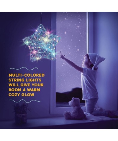 3D String Art Kit for Kids - Makes a Light-Up Star Lantern with 20 Multi-Colored LED Bulbs - Kids Gifts - Crafts for Girls an...