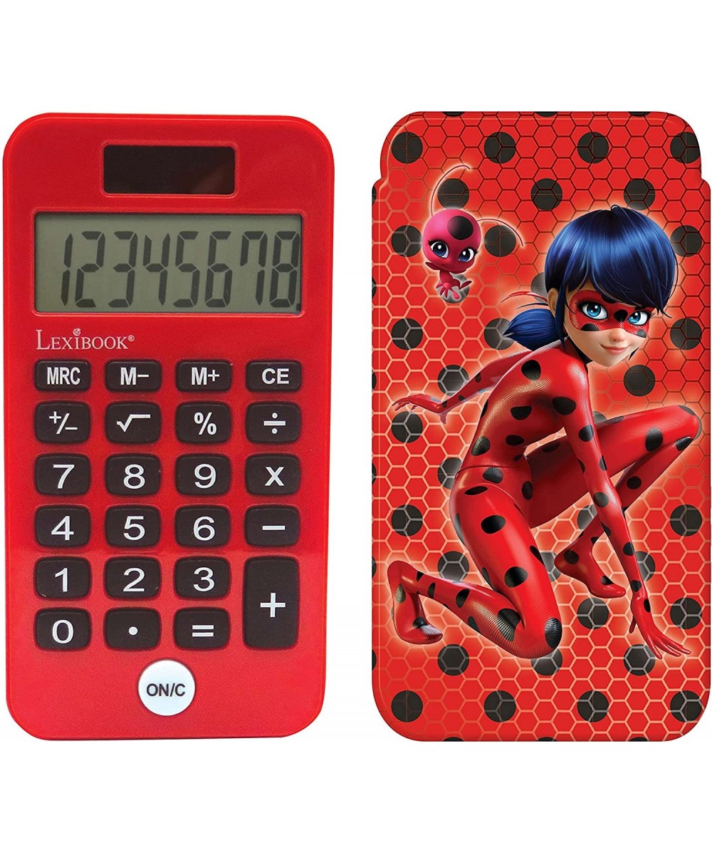 C45MI Pocket Miraculous Ladybug Conventional and Advanced Calculator Functions Rigid Protective Cover with Battery Red/Black ...