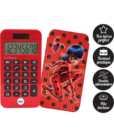 C45MI Pocket Miraculous Ladybug Conventional and Advanced Calculator Functions Rigid Protective Cover with Battery Red/Black ...