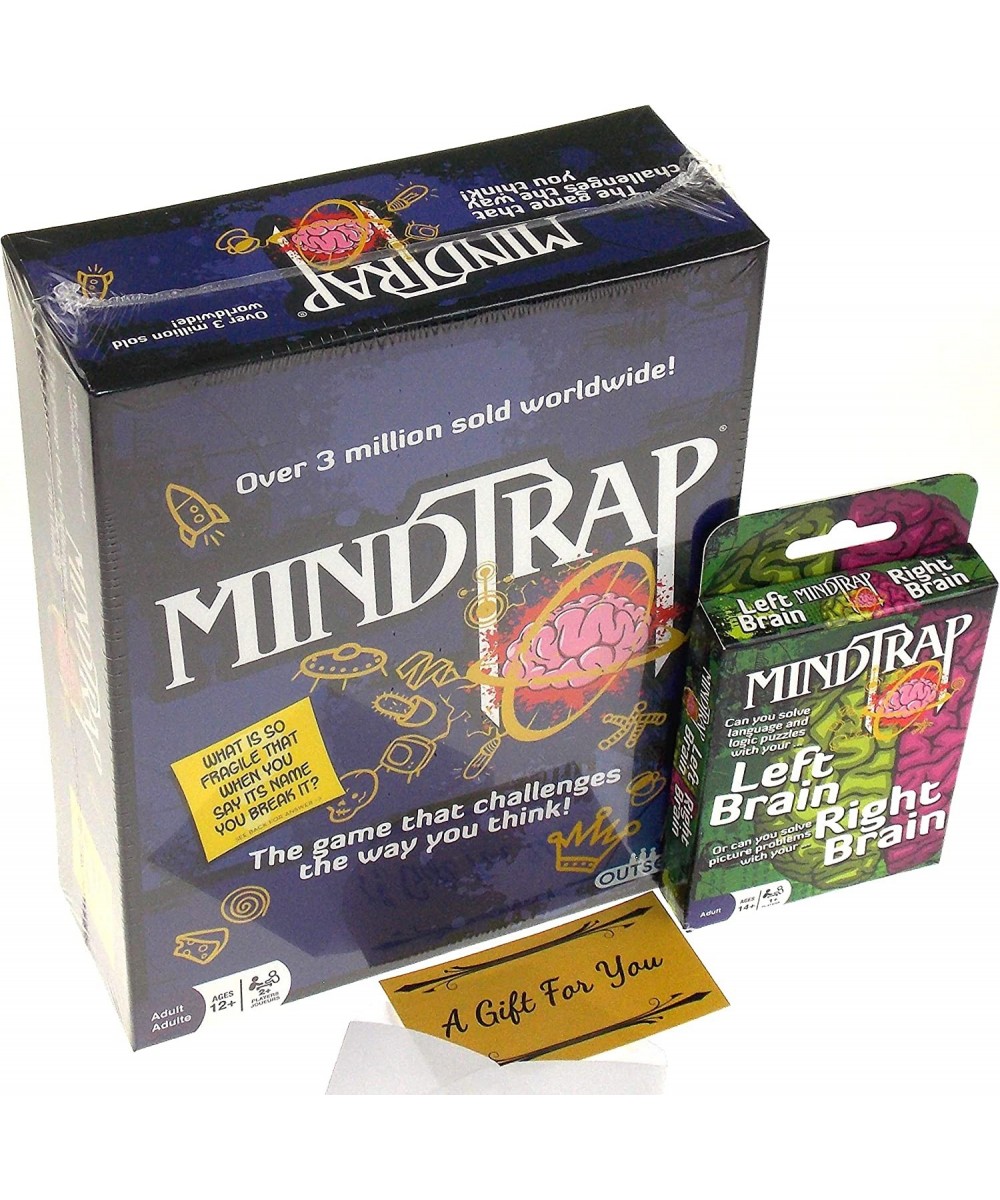 MindTrap Game & MindTrap Left Brain Right Brain Bundle $51.03 Board Games