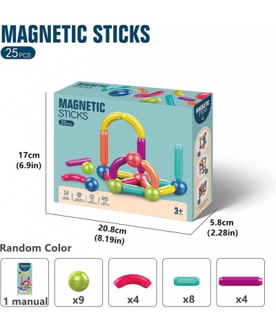 Magnetic Stick Magnetic Balls and Rods Set Building Sticks Blocks Magnetic Blocks STEM Stacking Magnetic Toys Magnet Educatio...