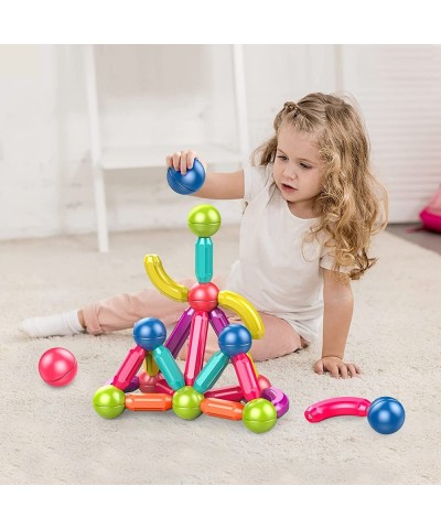 Magnetic Stick Magnetic Balls and Rods Set Building Sticks Blocks Magnetic Blocks STEM Stacking Magnetic Toys Magnet Educatio...