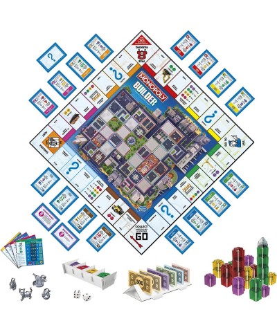 Monopoly Builder Board Game Board Games for Kids and Adults Strategy Games Family Board Games for Kids 8 and Up 2-4 Players $...