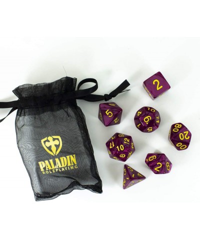 Maroon Pearl RPG Dice - Full Polyhedral Set - 'Plum' $17.24 Game Accessories