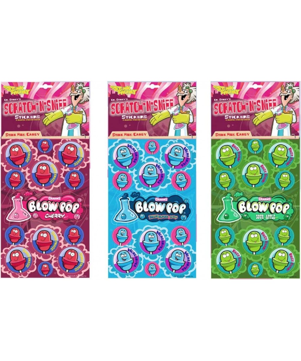 Dr. Stinky's Scratch N Sniff Stickers 3-Pack- Blow Pop Cherry Blow Pop Blue Razz Berry Blow Pop Sour Apple $16.02 Kids' Stickers