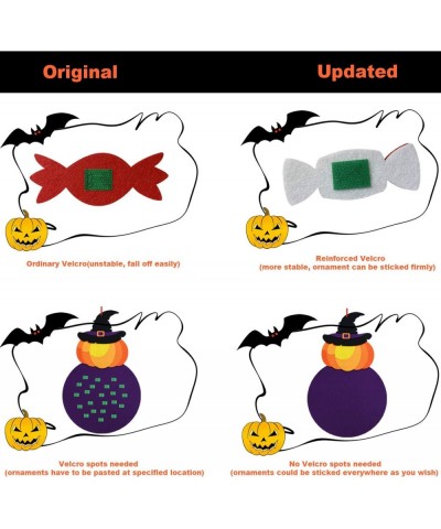 DIY Halloween Felt Pumpkin Witch Hanging Decor for Kids Felt Crafts and Kits Adhesive Ornaments Halloween Party Favor Decorat...