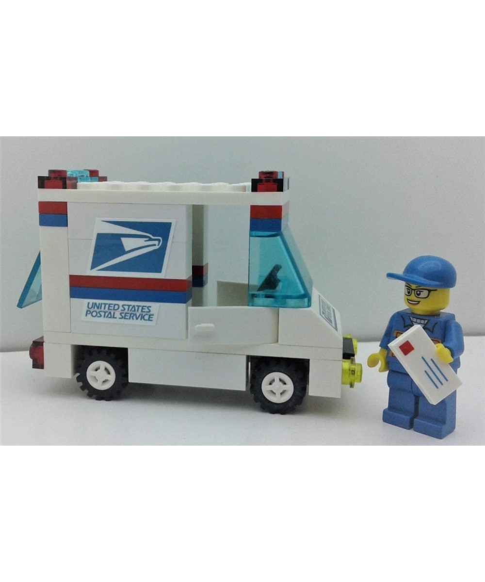 Building Bricks Toys City USPS Postal Service Mail Delivery Set for Kids MOC Custom with Truck Minifigure. Great Birthday Gif...