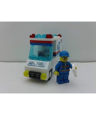 Building Bricks Toys City USPS Postal Service Mail Delivery Set for Kids MOC Custom with Truck Minifigure. Great Birthday Gif...