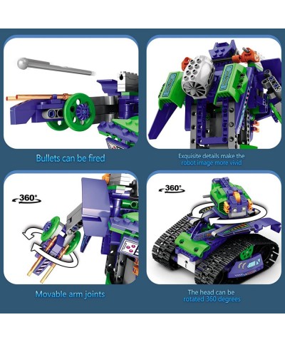 3 in 1 STEM Robot Building Kit Programmable Robot Building Kit APP & Remote Control Samurai /Raid Tank Land Flying Car Buildi...