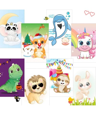 Reusable Make-a-Face Sticker for Kids Make Your Own Animal of 8 Sheets with 250 Stickers Kids Party Favors of Unicorn Birthda...