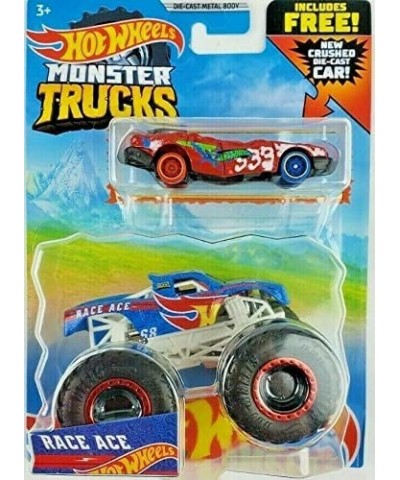 Hot Wheels Monster Trucks Race Ace Duos Pack with Crushed Sedan (1:64 Scale) $26.73 Nature Exploration Toys