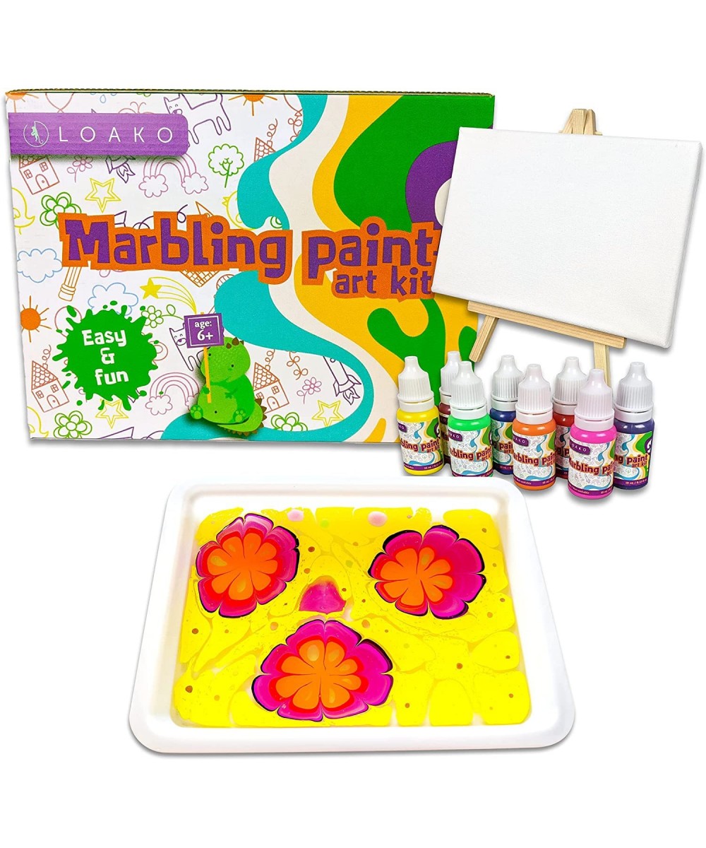 Water Marbling Paint Kit for Kids - Great Creative Craft Kit Art Set - Arts and Crafts for Girls & Boys - Paint Gifts Idea fo...