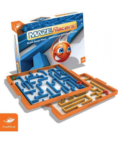 FoxMind Games: Maze Racers Exciting Building and Racing Board Game Competitive Gameplay 2 to 4 Players Small Parts Included F...