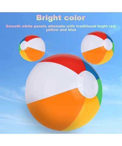 Inflatable Beach Balls 14 Pack 12" Rainbow Blow Up Beach Balls Bulk Toys for Kids and Adults with a Foot Pump Party Supplies ...