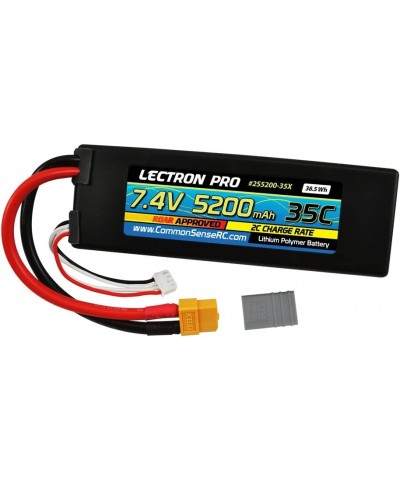 Lectron Pro 7.4V 5200mAh 35C Lipo Battery with XT60 Connector + CSRC adapter for XT60 batteries to Traxxas vehicles $76.63 Ho...