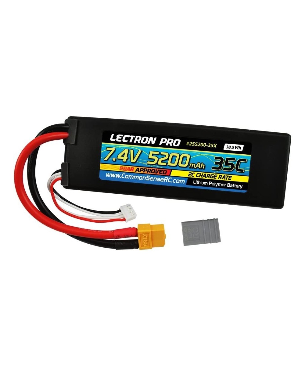 Lectron Pro 7.4V 5200mAh 35C Lipo Battery with XT60 Connector + CSRC adapter for XT60 batteries to Traxxas vehicles $76.63 Ho...