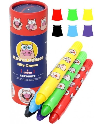 Jumbo Crayons for Toddlers 6 Colors Twistable Washable Crayons Easy to Hold Silky Large Crayons for Babies and Children Safe ...