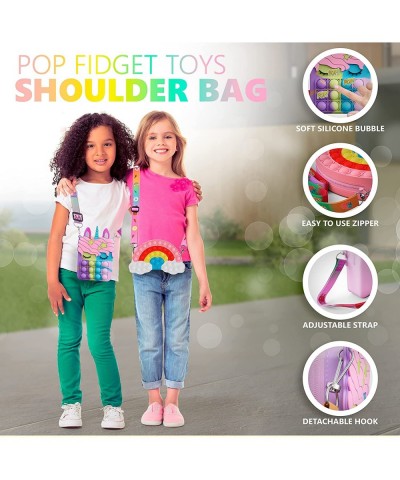 Two Piece Pop Purse Bundle. Unicorn Pop Bag Rainbow Pop Bag Sensory Toy Set $17.77 Plush Purses