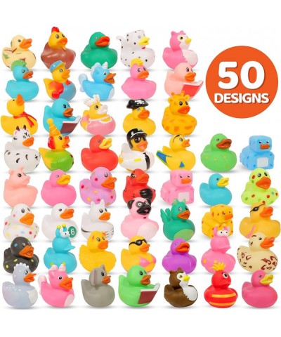 50 Pack Rubber Ducks for Jeep Duck: Assorted Rubber Duck Duckies in Bulk 2.2inch Cute Mini Rubber Duck Toys in 50 Varieties f...