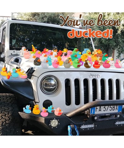 50 Pack Rubber Ducks for Jeep Duck: Assorted Rubber Duck Duckies in Bulk 2.2inch Cute Mini Rubber Duck Toys in 50 Varieties f...