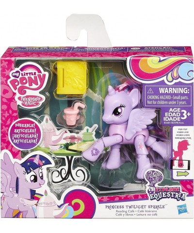 Friendship is Magic Princess Twilight Sparkle Reading Cafe Figure $22.85 Kids' Play Animal Figures