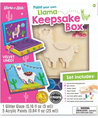 Works of Ahhh Craft Set - Unicorn Jewelry Box Classic Wood Paint Kit $28.42 Craft Kits