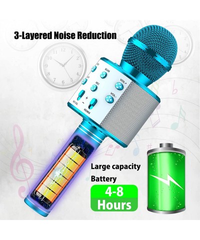 Kids Karaoke MicrophoneToy 2-PackWireless Microphone for Kids Handheld Karaoke Mic Speaker Machinefor Adults 5-14 Year Girls ...