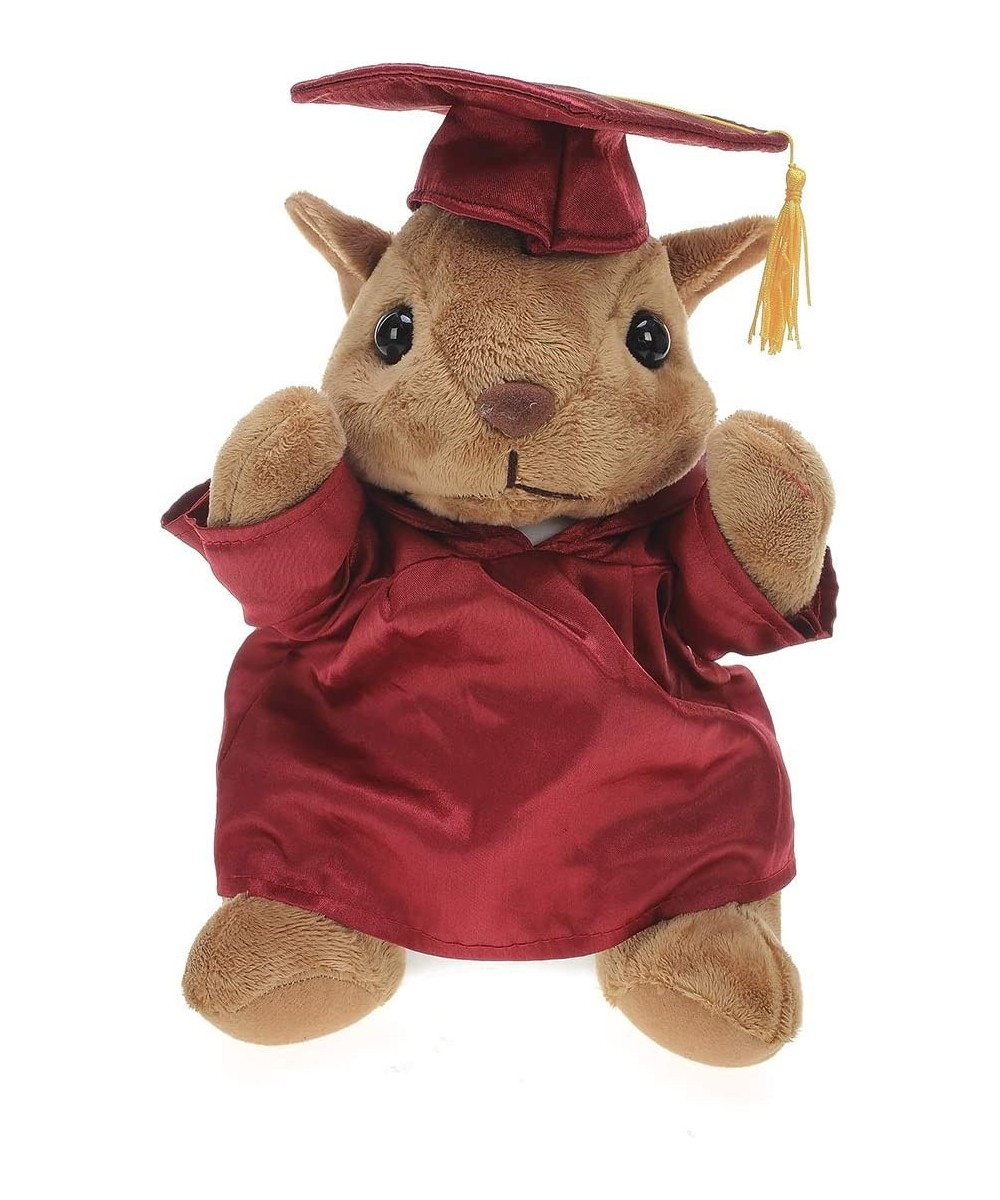 Squirrel Plush Stuffed Animal Toys Present Gifts for Graduation Day Personalized Text Name or Your School Logo on Gown Best f...