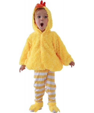 Chicken Costume for Children Halloween Easter Animals Stripe Outfit Plush Raya Chick Set Kids Unisex Yellow $55.83 Kids' Cost...