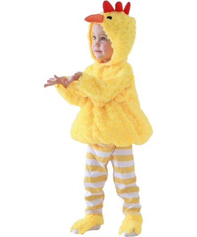 Chicken Costume for Children Halloween Easter Animals Stripe Outfit Plush Raya Chick Set Kids Unisex Yellow $55.83 Kids' Cost...