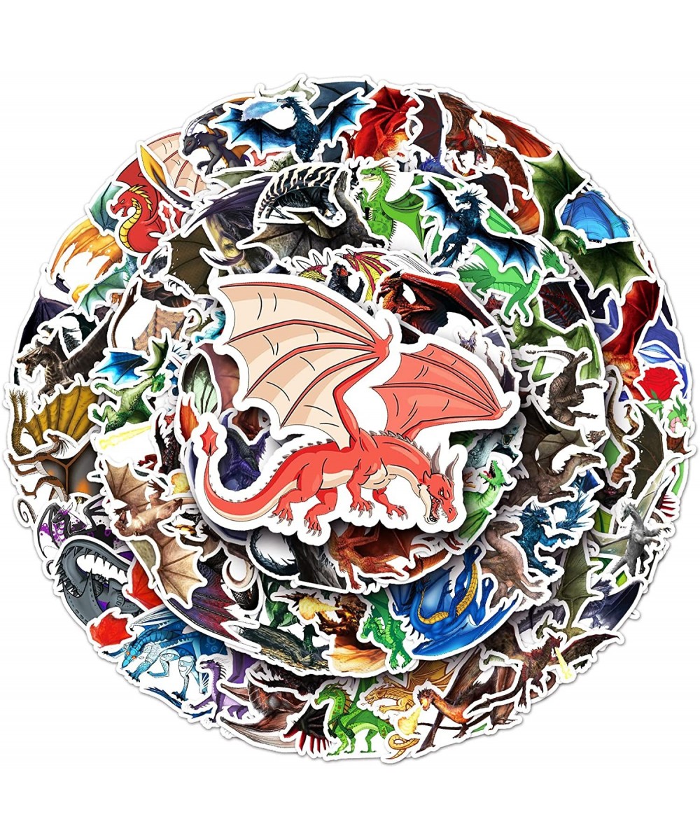 100Pcs Magic Dragons Stickers Pterosaur Fantasy Dragon Vinyl Waterproof Decals for Water Bottles Luggage Computer Cellphone S...