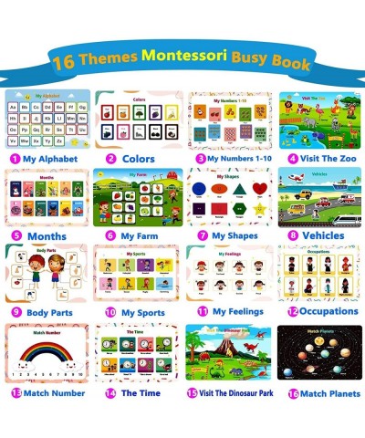 Montessori Busy Book for Toddlers 32 Themes Preschool Learning Activity Quiet Book Early Educational Learning Busy Book Autis...