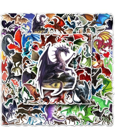 100Pcs Magic Dragons Stickers Pterosaur Fantasy Dragon Vinyl Waterproof Decals for Water Bottles Luggage Computer Cellphone S...